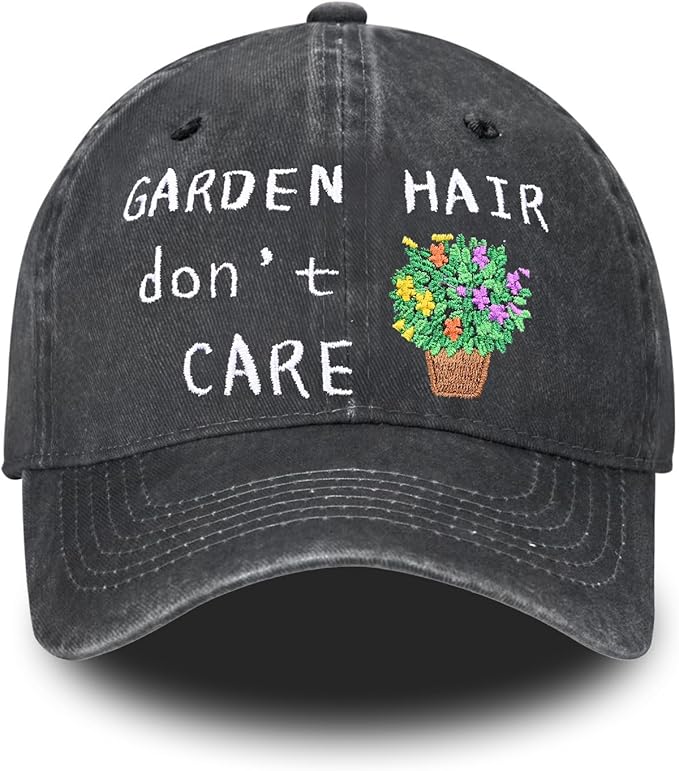 Embroidered Baseball Cap for Women Men Vintage Adjustable Washed Distressed Denim Baseball Hat