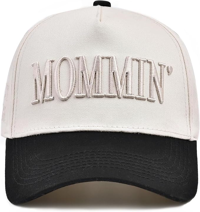 Mommin Trucker Hats Women, Embroidered Baseball Mom Essentials Womens Trucker Hat for Mom