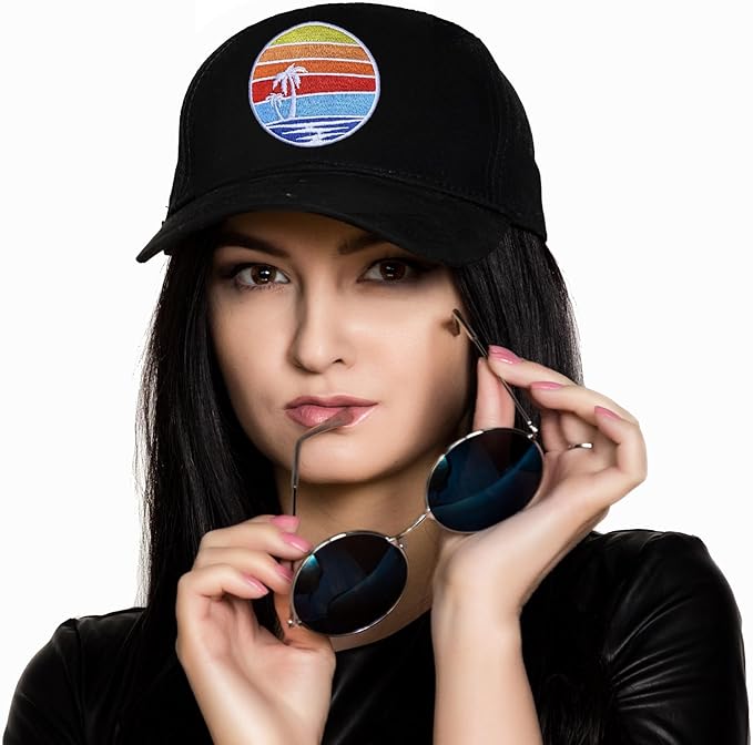Embroidered Baseball Cap for Women Men Adjustable Baseball Hat Black Baseball Cap Trucker Hat