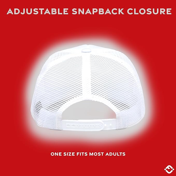 Funky Junque Premium Mesh Snapback Trucker Hat - Stylish Comfort for All - Patriotic, Humor & More