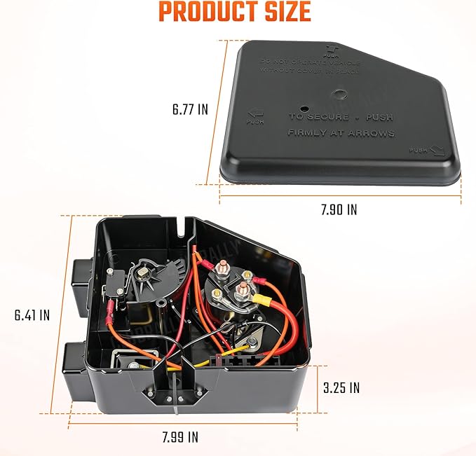 Club Car Electrical Component Box Asm/Electrical Box Cover, Fits for Gas Club Car DS 1992-2015, OEM#1013609, 1015777/102711201, 1015373, 1014808, 1015372