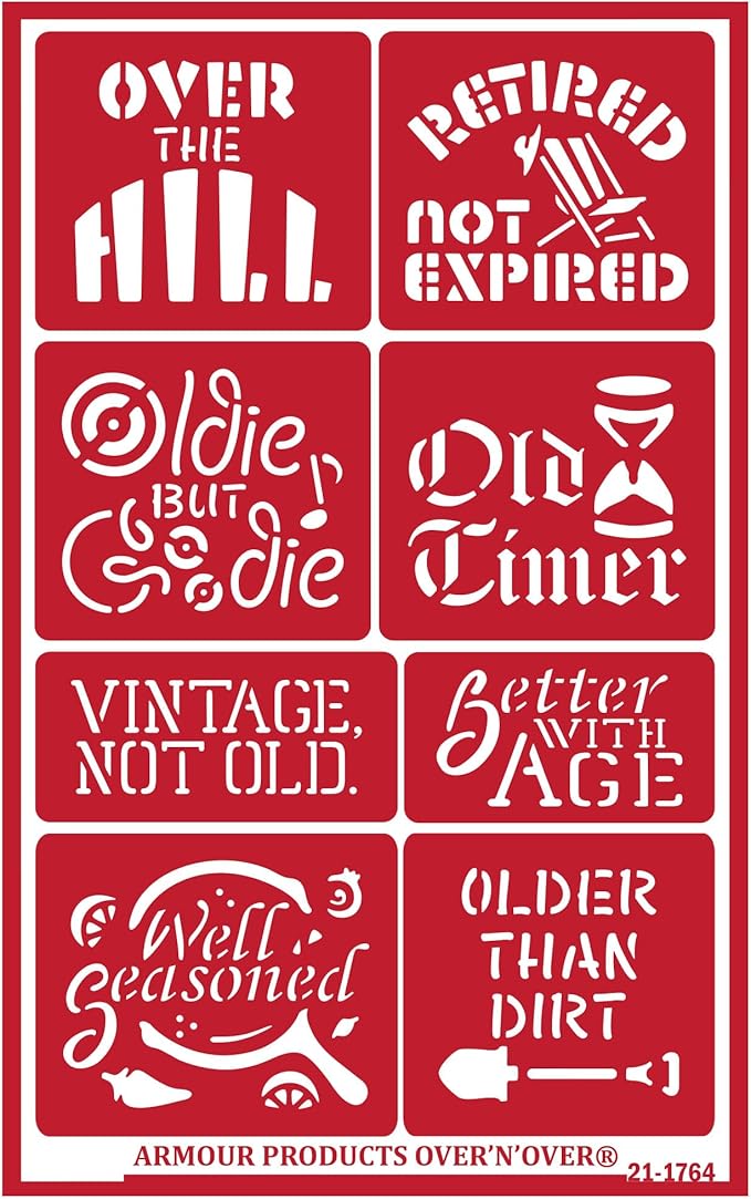 Over'N'Over Reusable Glass Etching Stencils – Durable Self-Stick Designs by OVER+%27N%27+OVER