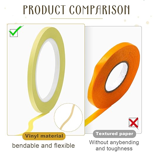 Xuniea 5 Rolls of Vinyl Tape Masking Tape Automotive Car Auto Paint - Image 5