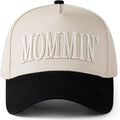Mommin Hat Womens Trucker Hat for Wife Mothers Day Mom Gifts Vintage Two Tone Adjustable Embroidery Baseball Cap