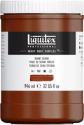 Liquitex Professional Heavy Body Acrylic Paint, 32-oz Pot, Burnt Sienna by Liquitex