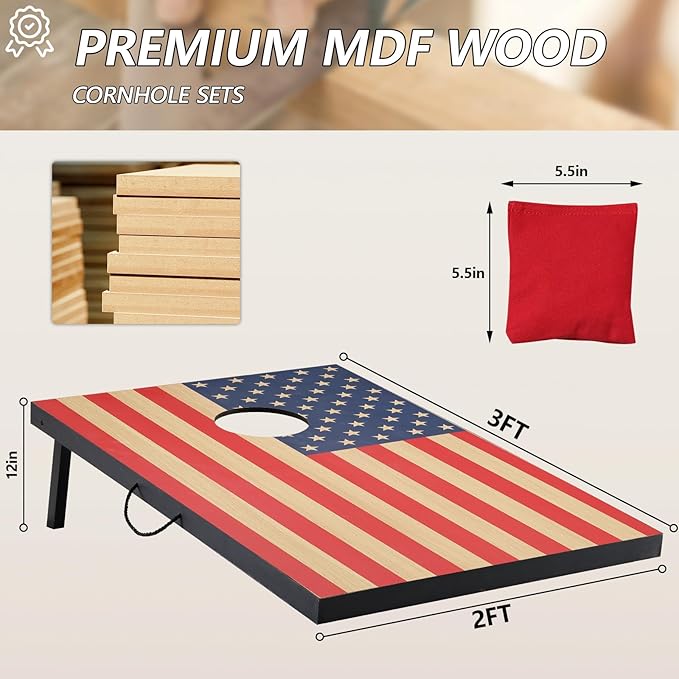 Cornhole Sets 4 x 2 ft / 3 x 2 ft - Image 2