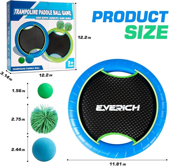 EVERICH TOY Trampoline Paddle Ball Set - Image 2