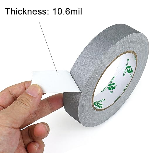 BOMEI PACK Grey Gaffer Tape, Matte Non-Reflective, 1inch x 30yds No Residue - Image 5