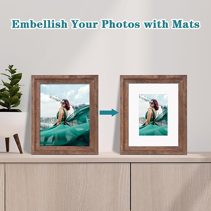 ZBEIVAN 8x10 White Picture Mats - Image 5