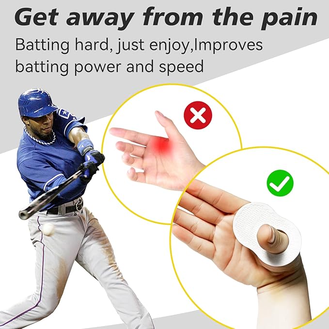 2 Pack Batter's Baseball Thumb Guard for Pro Batters, Hitter Training Aid, Thumb Guard Baseball & Softball Baseball Batting Grip Baseball Accessories Baseball Training Equipment Reduce Bat Sting-Black