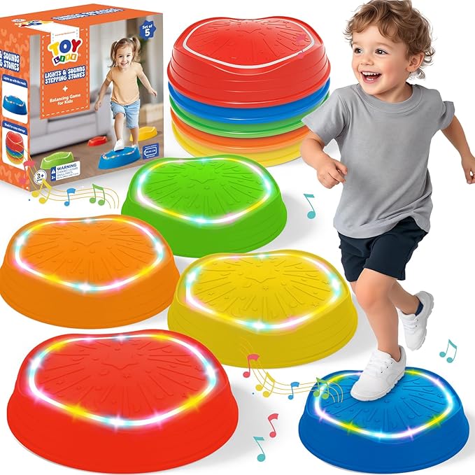 TOY Life 5 Pcs Light Up Musical Balance Stepping Stone by TOYLife