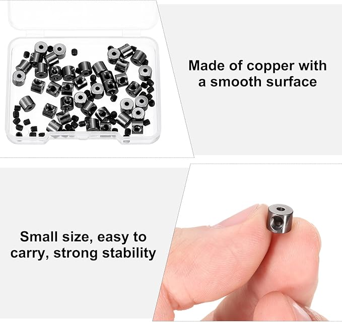 MECCANIXITY 40 Pcs Metal Locking Pin Backs, Locking Pin Keepers Clasp 5mm - Image 5