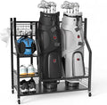 PLKOW Golf Bag Storage Garage Organizer, Extra Large Size Golf Bag Storage Stand and Golf Equipment Rack for Garage,Shed, Basement