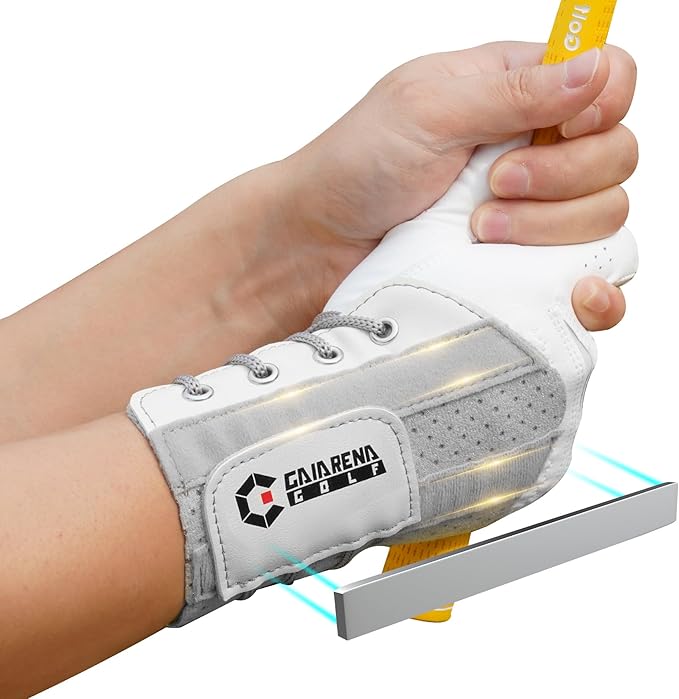GAIARENA Golf Wrist Training Aid Wrist Hinge Trainer Brace, Effective Golf Swing Training Equipment to Correct Wrist Angle Swing Posture & Develop Muscle Memory for Beginner Golfers【Patent Pending】