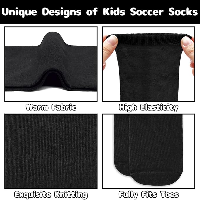 Olreco Toddler Soccer Socks Kids Baseball Socks Youth Softball Sock for Girls Boys Football Sock Boys Athletic Accessories
