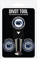 Team Golf NCAA Unisex-Adult Team Golf NCAA Divot Tool with 3 Golf Ball Markers Pack, Markers are Removable Magnetic Double-Sided Enamel