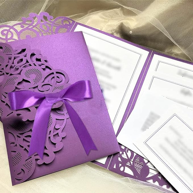 TONIFUL 1 Inch x 100yds Purple Satin Ribbon, Thin Solid Color Satin Ribbon - Image 8