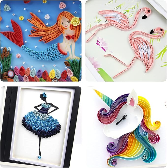 Zorfeter 9 Sets Multi-Color Quilling Paper Strips Kits 900 Strips 42 Colors - Image 6
