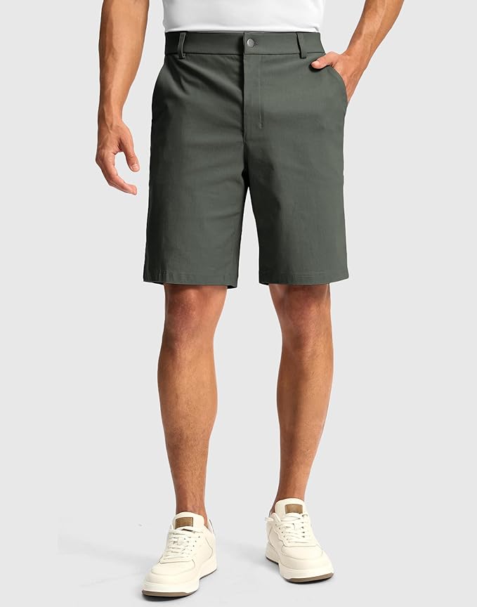G Gradual Men's Golf Dress Shorts 5"/ 7"/ 9" Stretch Casual Work Flat Front Shorts for Men with 3 Pockets Quick Dry