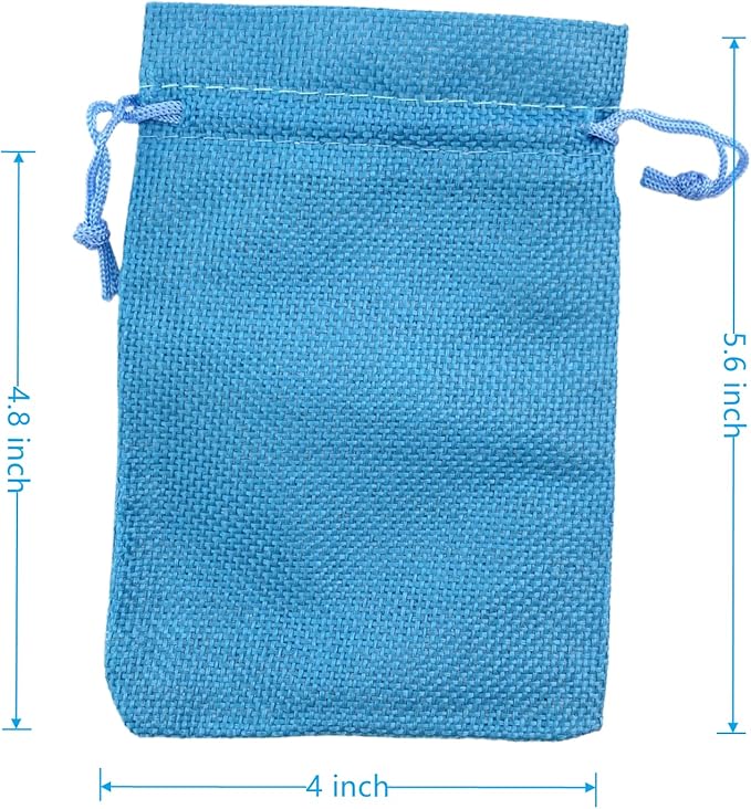 Palmhomee Pack of 25 Burlap Gift Bags - Image 3