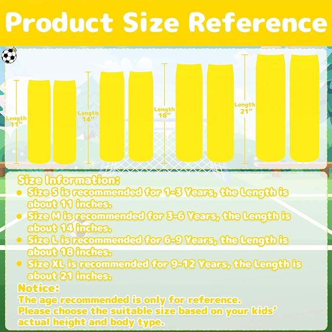 Olreco 1 Pack Toddler Kids Youth Soccer Socks Girls Boys Baseball Socks Youth Knee High Softball Football Accessories Cotton