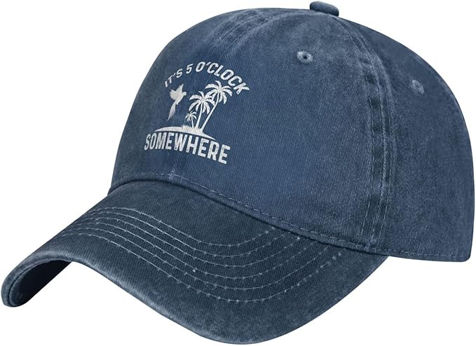 Philysonic 5 Oclock Somewhere Hat It is 5 Oclock Somewhere Hat Women Baseball Hat Cool Hats