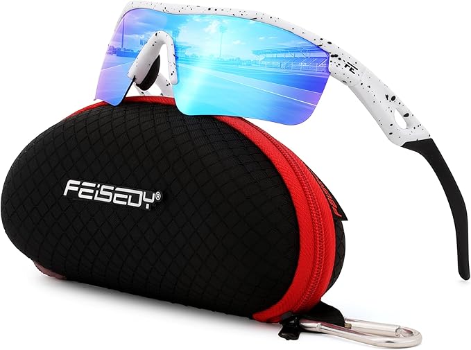 FEISEDY Kids Teens Baseball Polarized Sunglasses Sports TR90 Frame Boys Girls Cycling B2454