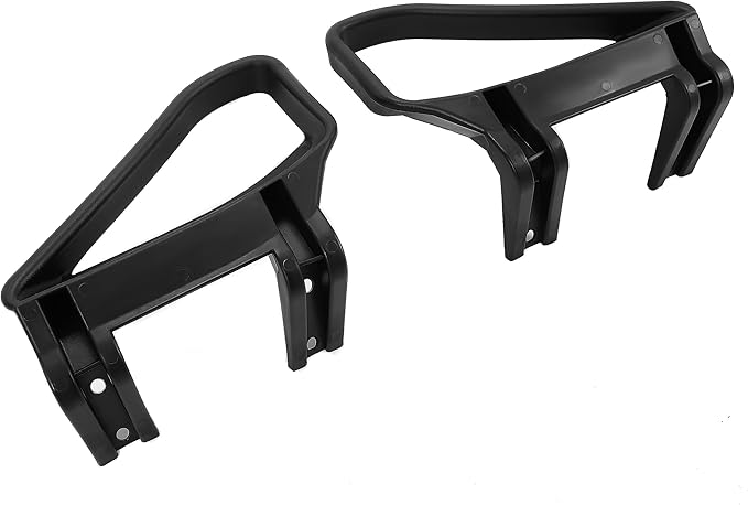 HECASA Golf Cart Seat Handle Pair Compatible with 1994-Up EZGO TXT Gas & Electric Replacement for 71701-G01 71702-G01 Arm Rest Hip Restraints Driver & Passenger Side Plastic Black
