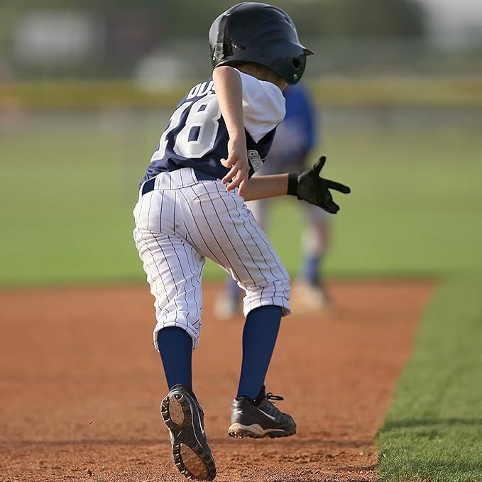 Baseball Socks and Belt Combo for Youth Adult - Softball Sock and Belt for Boys and Girls (2 Pairs of Socks & 1 Belt)