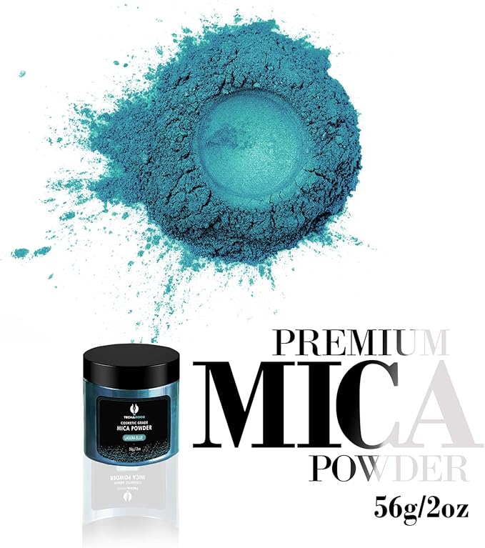Laguna Blue Mica Powder for Epoxy Resin 56g / 2oz. Jar - Image 2