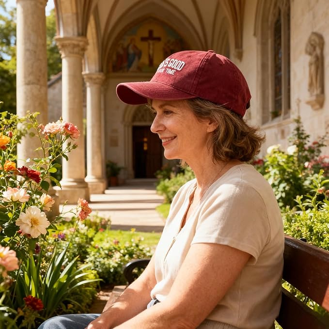 Faith Christian Patriotic Embroidered Baseball Cap, Vintage Cotton Dad Hat for Men Women, Birthday