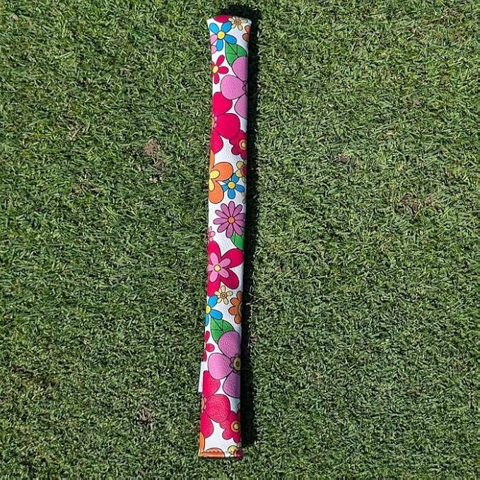 Foretra Driver Headcover Golf Club Covers Blade Mallet Putter Cover Alignment Stick Holder Hybrid Fairway Wood Head Cover Flower Pattern Novelty Golf Accessories for Most Brands