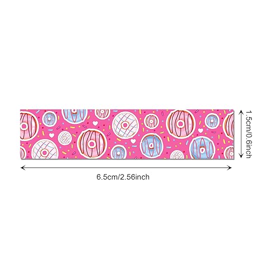 Donut Washi Tape Set 12 Rolls, Cute Washi Tape Candy Cake Gifts Wrapping - Image 3