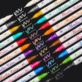 Sunshilor Metallic Markers Dual Tip Metallic Marker Pens Brush and Fine Point by Sunshilor