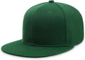 CHOK.LIDS Flat Bill Visor Classic Snapback Hat Blank Adjustable Brim High Top End Trendy Color Style Plain Tone Baseball Cap