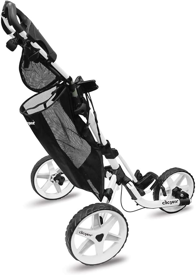 Clicgear Mesh Storage Bag for Golf Push Carts – Large Accessory Pouch, Fits Clicgear & Rovic, Holds Shoes, Jacket, Snacks, Beverages & More