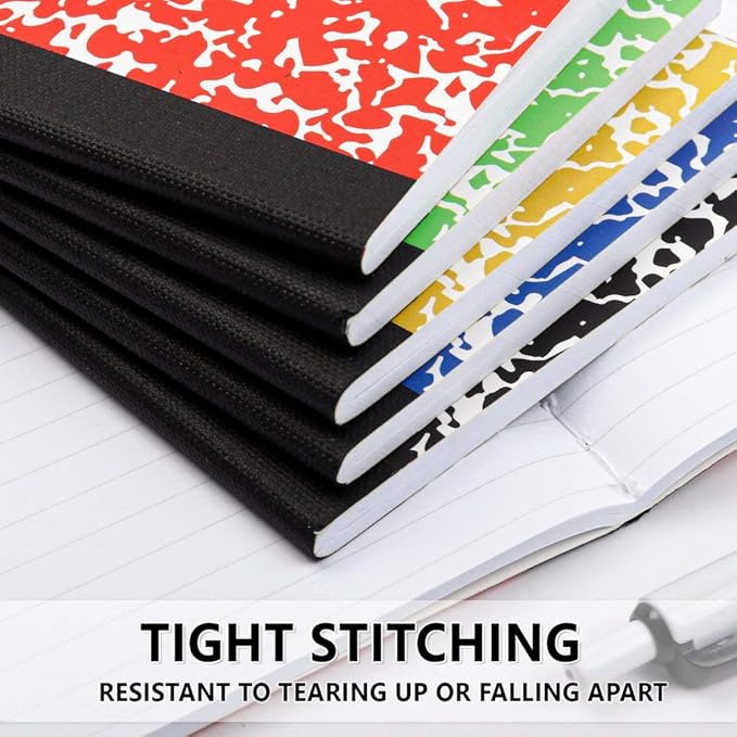 Composition Notebook, Mini Sized 30 Pack 5 Colors Narrow Ruled Mini Composition - Image 5