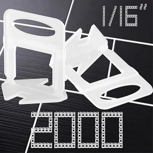 1/16” Tile Leveling System Spacers 2000 PCS Tile Leveling Clips Kit Prevent by HEPFLANZE