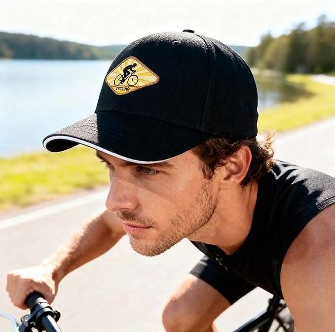 Embroidered Baseball Cap for Men Women, Breathable Cotton Adjustable Hat, Various Patterns for Casual Daily Outfits