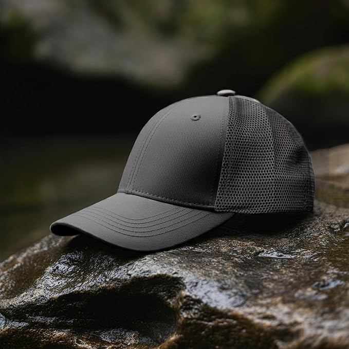 Falari Trucker Hat Baseball Cap Structured Plain Design 6 Panel, Adjustable Size