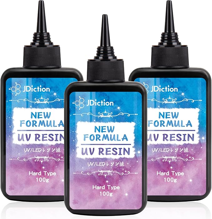 JDiction UV Resin 300g, Crystal Clear UV Resin Solar Cure Sunlight Activated by JDiction