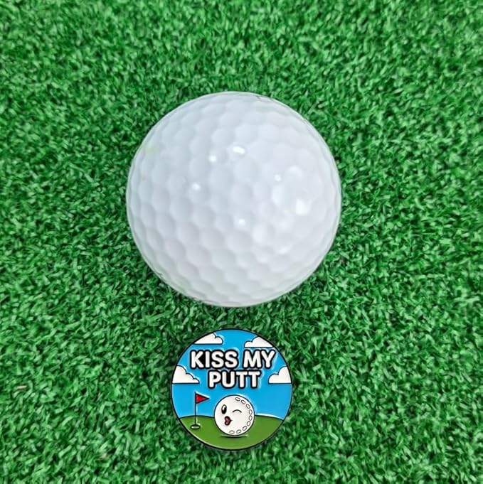 Funny & Unique Golf Ball Markers with Hat Clip – Creative Icon Designs for Golfers – Golf Accessories & Gifts