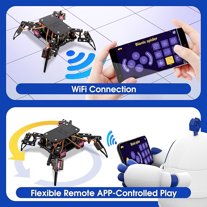 STEM Toys Programmable Bionic Spider Robot Kit, Science Kit - Image 4