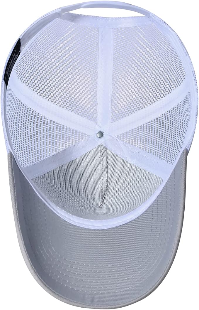 American Flag Trucker Hat - Snapback Hat, Baseball Cap for Men Women - Breathable Mesh Side, Adjustable Fit - for Casual Wear