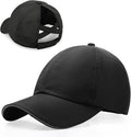 Little Girls Criss Cross Ponytail Hat Toddler Reflective Baseball Cap Kids Quick Dry Summer Sports Hats Age 3-8