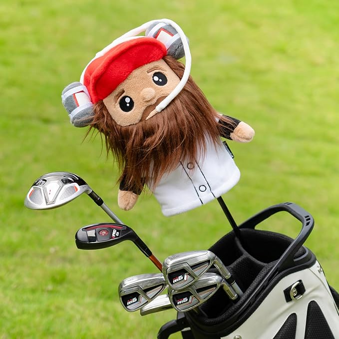 Craftsman Golf Funny Plush Driver Cover Headcover Unique Golf Gift & Accessories for Men and Women Golfers