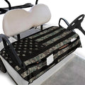Golf Cart Seat Covers, Universal Golf Cart Seat Towel Blanket with 4 Front Pockets & Nonskid Bottom Fits for Club Car 2 Person Seats Golf Carts