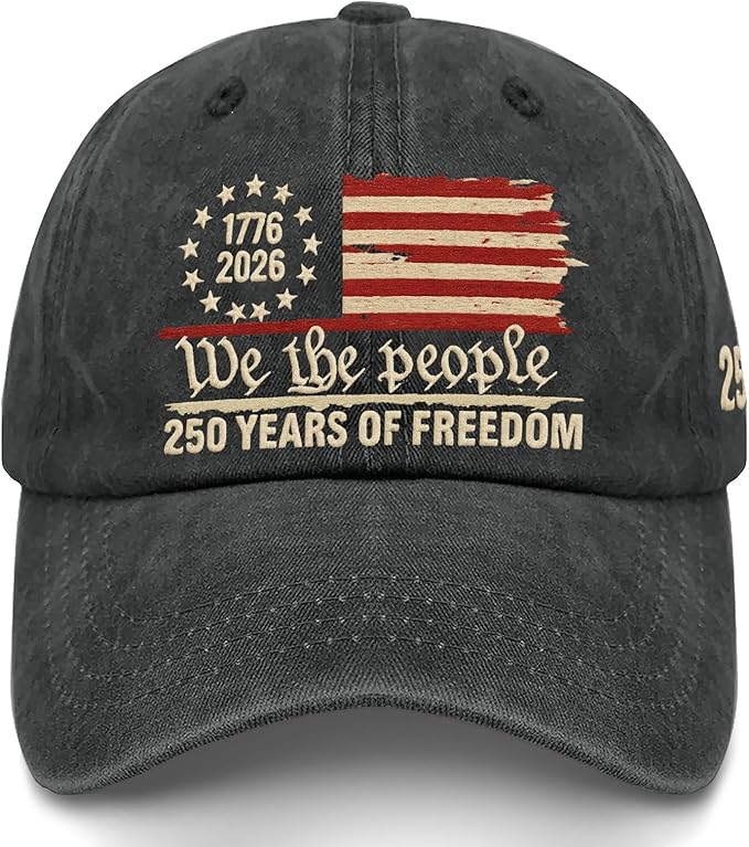 U.S. 250th Anniversary 250 Years Freedoms 1776-2026 Baseball Hats Funny