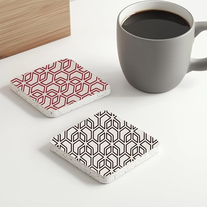 CHGCRAFT Geometry Polymer Clay Texture Sheets Line Art Silicone Texture Stamp - Image 8