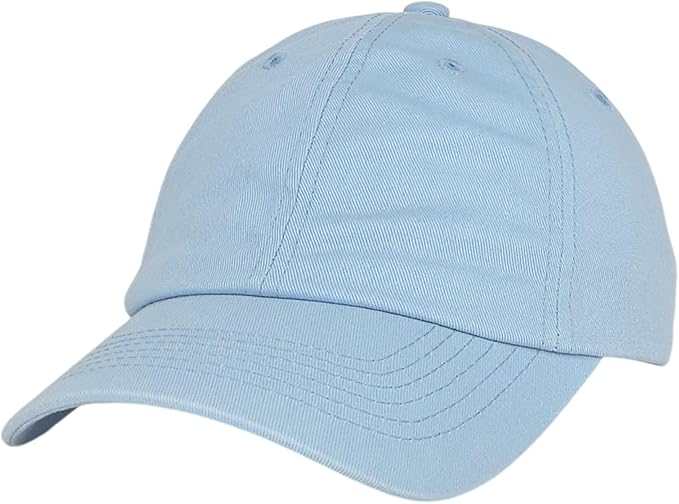 Classic Dad Hat Cotton, Low-Profile Plain Baseball Cap, Adjustable, Breathable and Packable
